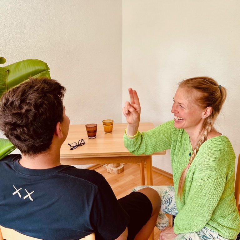 Betty beim Kinder und Jugendcoaching